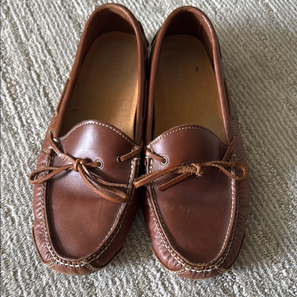 Cole Haan Brown Leather Slip-On Loafers